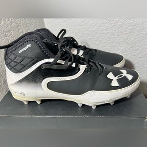 Under Armour Nitro Icon Mid Men’s‎ Football Cleats black white size 8